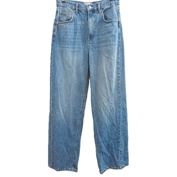 We The Free Baggy Straight Leg Jeans In Classic Wash